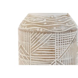 Wazon Home ESPRIT Biały Naturalny Drewno mango Kolonialny 15 x 15 x 38 cm