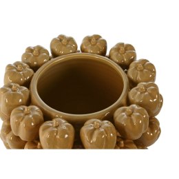 Wazon Home ESPRIT Żółty Musztarda Ceramika Kamionka Tropikalny 30 x 30 x 20 cm