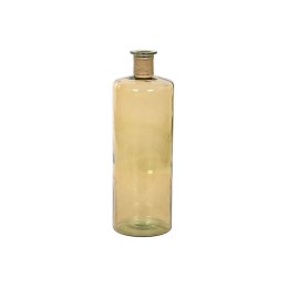 Wazon Home ESPRIT Żółty Sznurek szkło hartowane 25 x 25 x 75 cm