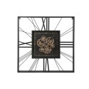 Zegar Ścienny Home ESPRIT Czarny Złoty Metal Szkło 80 x 8 x 80 cm