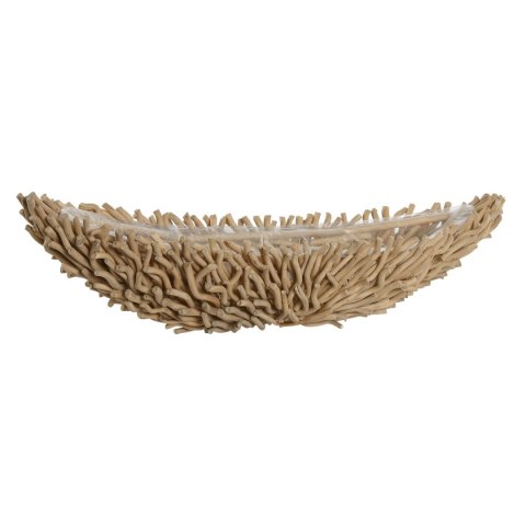 Dekoracja na Stół Home ESPRIT Biały Jasnobrązowy Drewno 86 x 25 x 17 cm