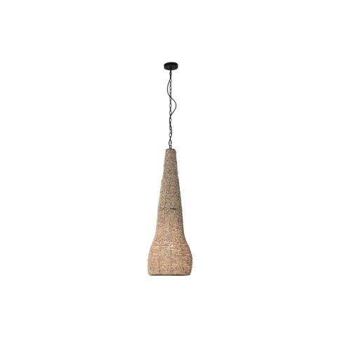 Lampa Sufitowa Home ESPRIT Naturalny Drewno Metal 50 W 36,5 x 36,5 x 174,5 cm