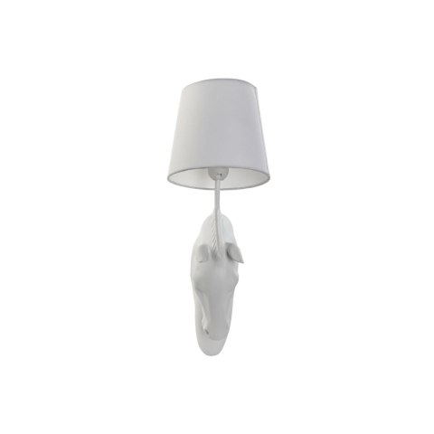 Lampa ścienna Home ESPRIT Biały 50 W Nowoczesny Koń Wykończenie antyczne 220 V 18 x 21,5 x 50,5 cm
