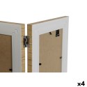 Ramka na Zdjęcia Home ESPRIT Brązowy Beżowy Naturalny Kość słoniowa Szkło polistyrenu Skandynawski 31 X 2 X 21 cm (4 Sztuk)