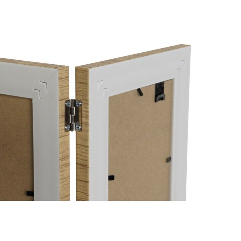Ramka na Zdjęcia Home ESPRIT Brązowy Beżowy Naturalny Kość słoniowa Szkło polistyrenu Skandynawski 31 X 2 X 21 cm (4 Sztuk)