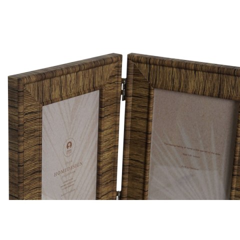 Ramka na Zdjęcia Home ESPRIT Brązowy Beżowy Naturalny Kość słoniowa Szkło polistyrenu Skandynawski 31 X 2 X 21 cm (4 Sztuk)