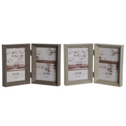 Ramka na Zdjęcia Home ESPRIT Brązowy Beżowy Szkło polistyrenu Miejska 25 x 3 x 18 cm (2 Sztuk)