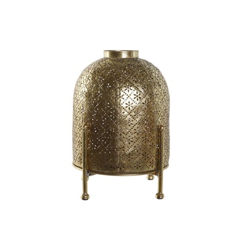 Świeczniki Home ESPRIT Złoty Metal Szkło 19 x 19 x 24,5 cm