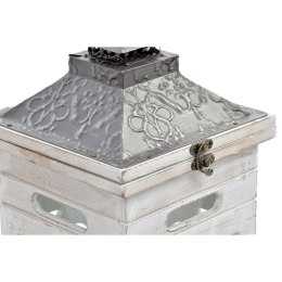 Zestaw lampionów Home ESPRIT Naturalny Szkło Jodła Arabia 26,5 x 26,5 x 65 cm (2 Części)