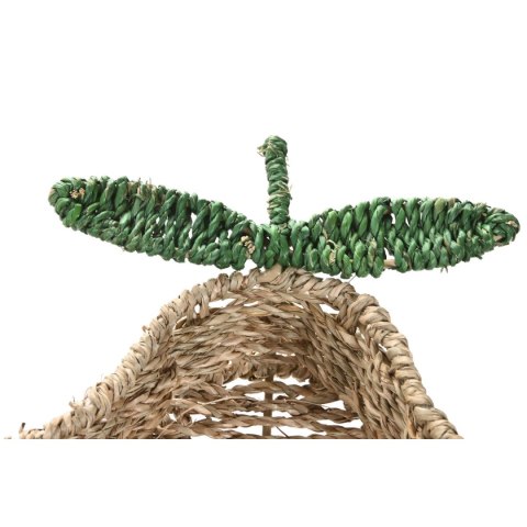 Dekoracja na Stół Home ESPRIT Kolor Zielony Naturalny Metal Naturalne Włókno 33 X 32 X 8 CM (2 Sztuk)