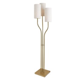 Lampa Stojąca Home ESPRIT Beżowy Złoty