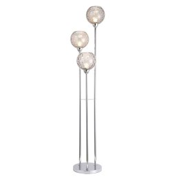 Lampa Stojąca Home ESPRIT Przezroczysty Srebrzysty 50 W 220 V 30 x 30 x 172 cm