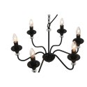 Lampa Sufitowa Home ESPRIT Czarny Metal 25 W 54 x 54 x 46 cm