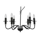 Lampa Sufitowa Home ESPRIT Czarny Metal 25 W 54 x 54 x 46 cm