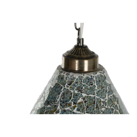 Lampa Sufitowa Home ESPRIT Kolor Zielony Błękitne niebo Metal Szkło 25 W 23 x 23 x 66 cm (2 Sztuk)
