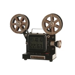 Stolné hodiny Home ESPRIT Czarny Srebrzysty Vintage