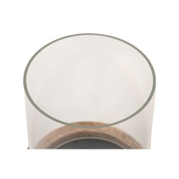 Świeczniki Home ESPRIT Brązowy Naturalny Szkło Sznurek Drewno mango