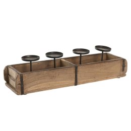 Świeczniki Home ESPRIT Naturalny Żelazo Teczyna 60 x 15 x 14 cm