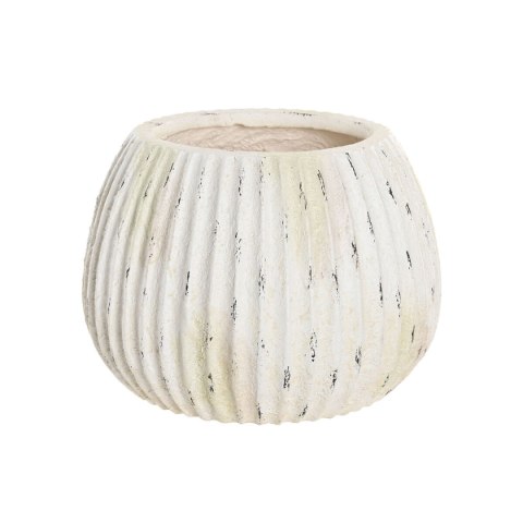 Wazon Home ESPRIT Biały Magnez 36 x 36 x 26 cm