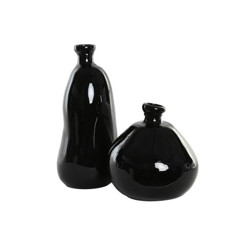 Wazon Home ESPRIT Czarny Szkło z recyklingu 31 x 31 x 32 cm