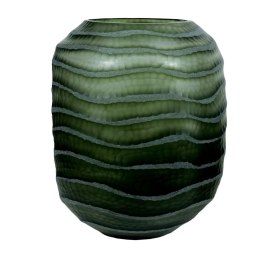 Wazon Home ESPRIT Kolor Zielony Szkło Nowoczesny 27 x 27 x 33 cm