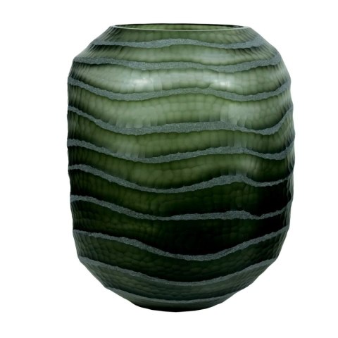 Wazon Home ESPRIT Kolor Zielony Szkło Nowoczesny 27 x 27 x 33 cm