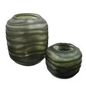 Wazon Home ESPRIT Kolor Zielony Szkło Nowoczesny 27 x 27 x 33 cm