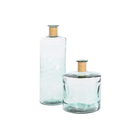 Wazon Home ESPRIT Przezroczysty Pałka wodna Szkło z recyklingu Naturalny 25 x 25 x 75 cm