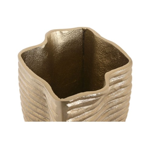 Wazon Home ESPRIT Złoty Aluminium Abstrakcyjny Nowoczesny 17 x 15 x 33 cm
