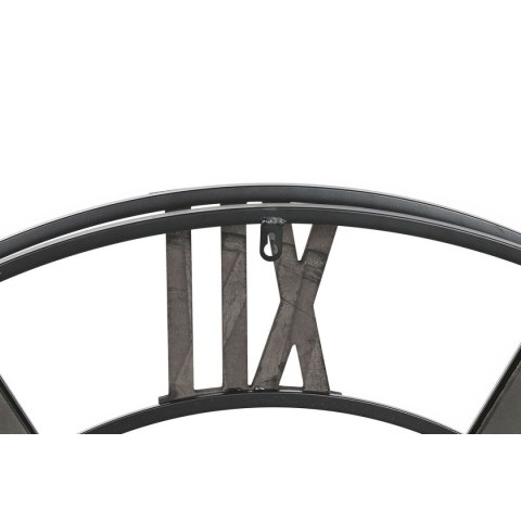 Zegar Ścienny Home ESPRIT Czarny Naturalny Metal Rattan 100 x 9 x 100 cm