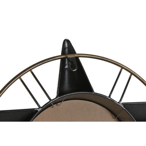 Zegar Ścienny Home ESPRIT Złoty Srebrzysty Metal Samolot Vintage 77,5 x 15 x 46 cm