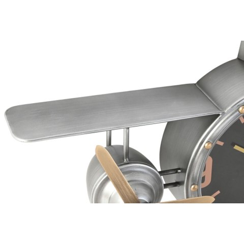 Zegar Ścienny Home ESPRIT Złoty Srebrzysty Metal Samolot Vintage 87 x 17 x 52,5 cm