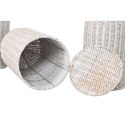 Zestaw 3 Wazony Home ESPRIT Metal Naturalny 25 x 25 x 80 cm (3 Części)