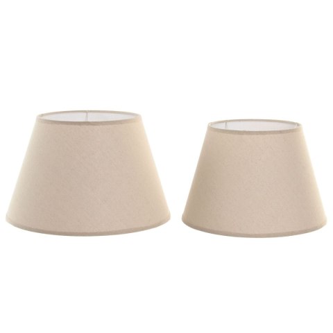 Abażur do Lamp Home ESPRIT Beżowy Płótno Metal 40 x 40 x 25 cm (2 Sztuk)