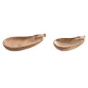 Dekoracja na Stół Home ESPRIT Brązowy Drewno akacjowe 28 X 14 X 2,5 CM (2 Sztuk)