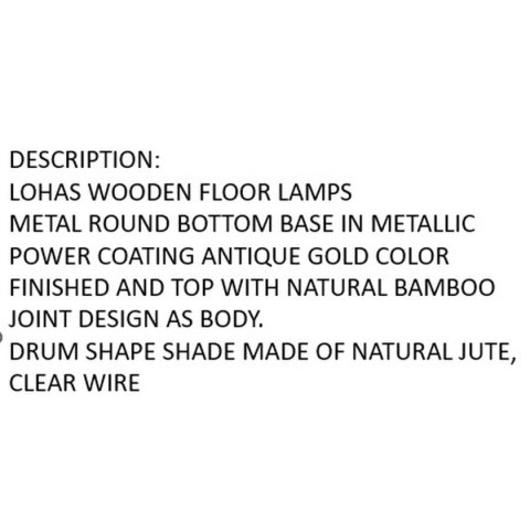 Lampa Stojąca Home ESPRIT Brązowy 220 V 40 x 40 x 150 cm