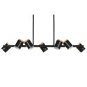 Lampa Sufitowa Home ESPRIT Brązowy Czarny Drewno Metal 104 X 18 X 164 CM