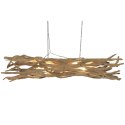Lampa Sufitowa Home ESPRIT Czarny Naturalny Drewno Żelazo drewno tekowe 50 W