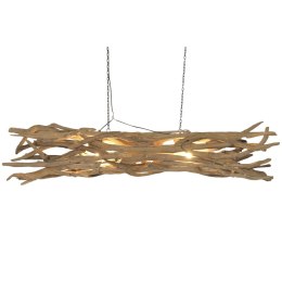 Lampa Sufitowa Home ESPRIT Czarny Naturalny Drewno Żelazo drewno tekowe 50 W