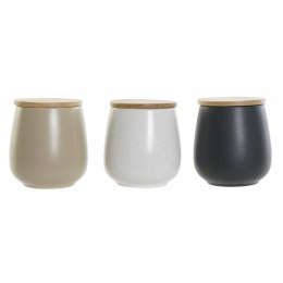 Łódź DKD Home Decor Biały Beżowy Ciemny szary 10 x 10 x 13 cm (3 Sztuk)