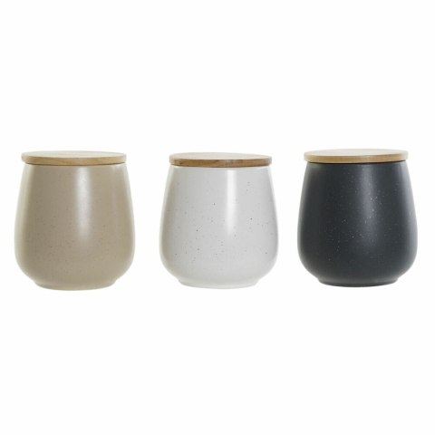 Łódź DKD Home Decor Biały Beżowy Ciemny szary 10 x 10 x 13 cm (3 Sztuk)