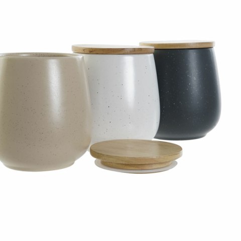 Łódź DKD Home Decor Biały Beżowy Ciemny szary 10 x 10 x 13 cm (3 Sztuk)