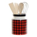 Pojemnik na przybory kuchenne DKD Home Decor Stal nierdzewna Sosna Dolomite 11,5 x 11,5 x 26 cm 1 L