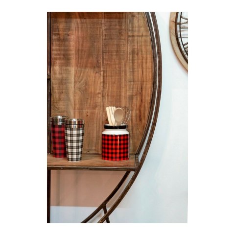 Pojemnik na przybory kuchenne DKD Home Decor Stal nierdzewna Sosna Dolomite 11,5 x 11,5 x 26 cm 1 L