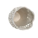 Wazon Home ESPRIT Biały Ceramika Liść roślin 18 x 18 x 25 cm