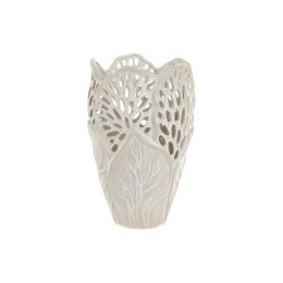 Wazon Home ESPRIT Biały Ceramika Liść roślin 23 x 23 x 36 cm