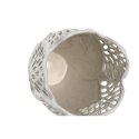 Wazon Home ESPRIT Biały Ceramika Liść roślin 23 x 23 x 36 cm