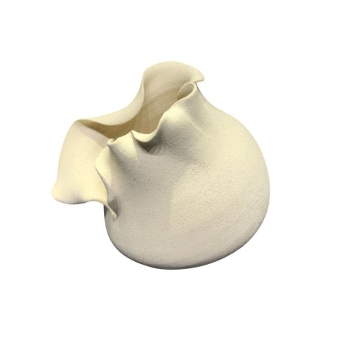 Wazon Home ESPRIT Biały Ceramika Styl rzemieślniczy Nowoczesny 27 X 22 X 22 CM