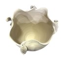 Wazon Home ESPRIT Biały Ceramika Styl rzemieślniczy Nowoczesny 27 x 27 x 47 cm