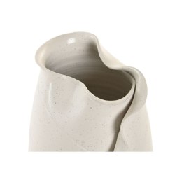 Wazon Home ESPRIT Biały Ceramika Styl rzemieślniczy Nowoczesny Liść roślin 21 x 21 x 40 cm